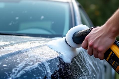 Exterior car wash process